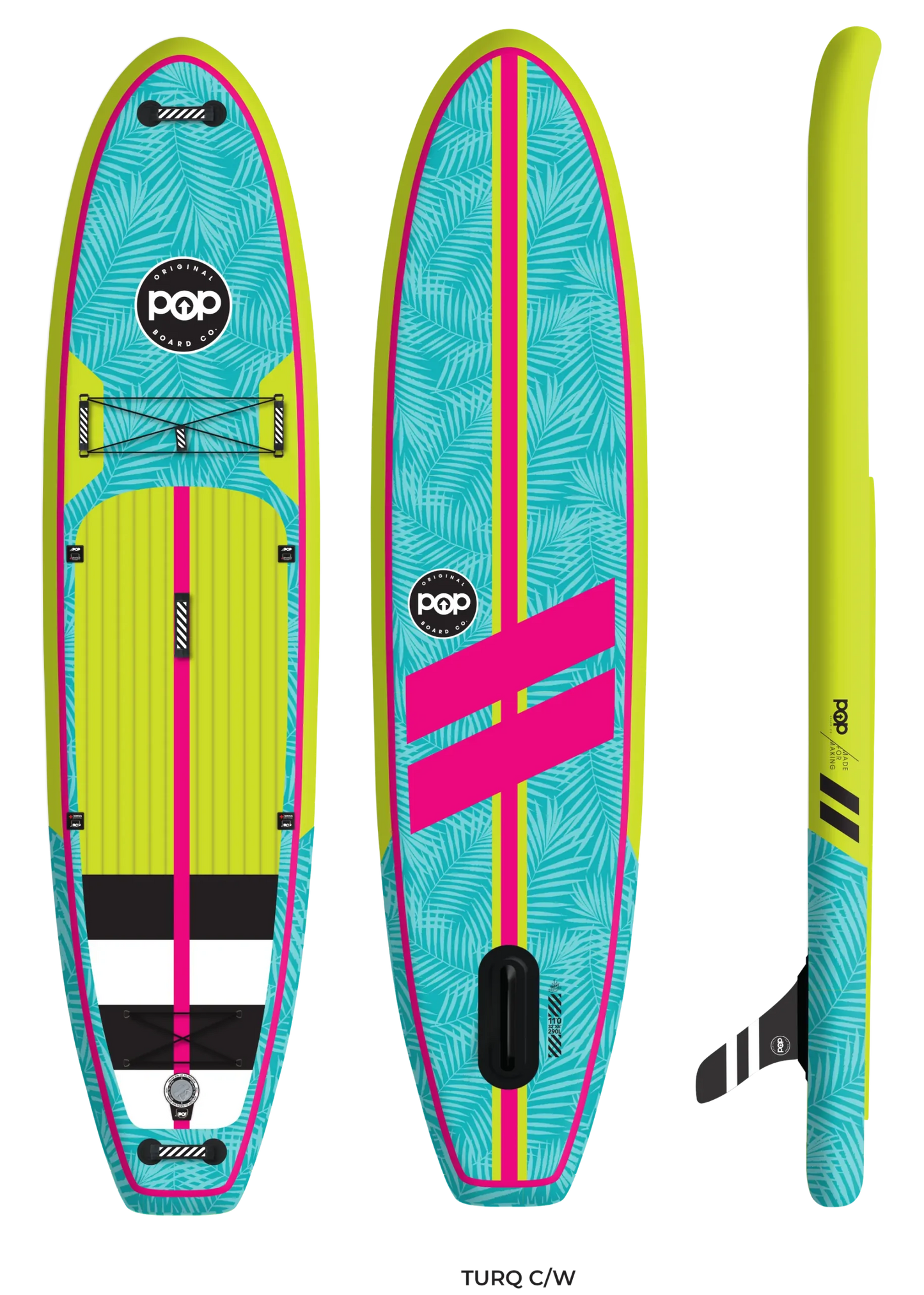 11'0" Yacht Hopper Turq/Neon/Pink